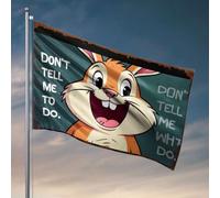 Décoration murale de dortoir pour garçon « Don't Tell Me What To Do » Drapeau rétro Décoration de chambre à coucher (30 x 45 cm)