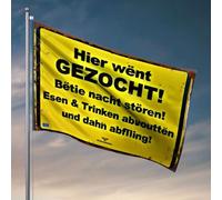 Décoration murale de dortoir pour garçons d'université Wanted Here ! No Disturbance Allowed Eat & Drink And Then Leave! Drapeau rétro pour décoration de chambre à coucher ou porte (60 x 90 cm)