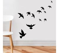 Décoration murale de l’oiseau canard oie noir, autocollant amovible, autocollants intérieurs de la chambre des enfants, décalcomanies de papier peint