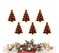 Décoration murale de Noël éclairée avec télécommande en bois 3D | Silhouette murale pour propriétaires, décorateurs, locataires, maison, bureau, appartement, salon, étude, chambre à coucher