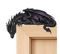 Décoration murale de porte, décoration sans perçage, gothique | Cadre de porte polyvalent en forme de dragon fantaisie pour porte, bibliothèque, fenêtre, salle de jeux, maison, couloir