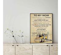 Décoration murale, Décoration d'intérieur, Décoration de chambre Camionneur à ma mère Je sais que ce n'est pas facile pour une femme d'élever un enfant Amour