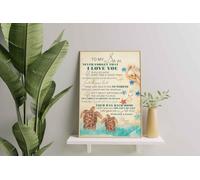 Décoration murale, Décoration d'intérieur, Décoration de chambre Tortue Maman à mon fils N'oublie jamais que je t'aime Fais juste de ta meilleure vie