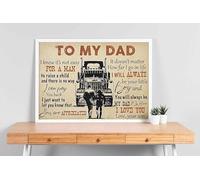 Décoration murale, Décoration d'intérieur, Décoration de chambre Trucker à mon père Je serai toujours ton petit garçon, tu seras toujours mon héros
