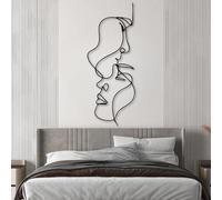 Décoration murale, Décoration murale en métal, art mural minimaliste, for salon, chambre, salle de bain(53"x21"/135x54cm)