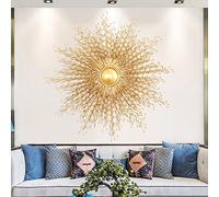 Décoration Murale Décoration murale solaire en métal, décoration rustique rétro suspendue en métal, sculpture d'art solaire en métal pour l'intérieur, la maison, la chambre, le salon, la cuisine, cade