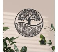 Décoration Murale - DEKORY - Arbre de Vie - Métal - 69 x 74 cm - Effet 3D