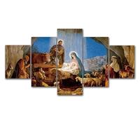 Décoration murale design, 5 pièces, posters de qualité supérieure, ensemble élégant, avec images assorties, comme décoration de salon, cadre photo, tableau mural 5 pièces, tableau mural « Le Dernier