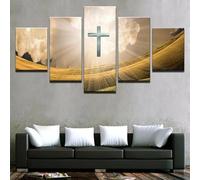 Décoration murale design, 5 pièces, posters de qualité supérieure, ensemble élégant, avec images assorties, comme décoration de salon, cadre photo, tableau mural 5 pièces, tableau mural « Le Dernier