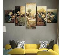 Décoration murale design, 5 pièces, posters de qualité supérieure, ensemble élégant, avec images assorties, comme décoration de salon, cadre photo, tableau mural 5 pièces, tableau mural « Le Dernier