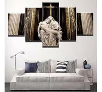 Décoration murale design, 5 pièces, posters de qualité supérieure, ensemble élégant, avec images assorties, comme décoration de salon, cadre photo, tableau mural 5 pièces, tableau mural « Le Dernier