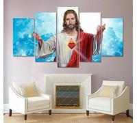 Décoration murale design, 5 pièces, posters de qualité supérieure, ensemble élégant, avec images assorties, comme décoration de salon, cadre photo, tableau mural 5 pièces, tableau mural « Le Dernier