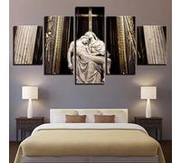 Décoration murale design, 5 pièces, posters de qualité supérieure, ensemble élégant, avec images assorties, comme décoration de salon, cadre photo, tableau mural 5 pièces, tableau mural « Le Dernier