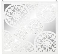 Décoration murale DKD Home Decor miroir blanc bois MDF (90 x 1,5 x 90 cm)
