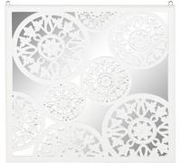 Décoration murale DKD Home Decor miroir blanc bois MDF (90 x 1,5 x 90 cm)