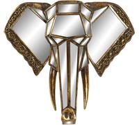 Décoration murale DKD Home Decor miroir éléphant or résine (41 x 11 x 38 cm)