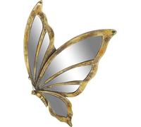 Décoration murale DKD Home Decor miroir résine or papillon (36 x 4 x 30,5 cm)