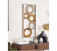 Décoration murale dorée avec miroirs 39 x 90 cm MAICOBA