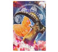 Décoration Murale du Zodiaque Capricorne - Puzzle en Bois Adulte 1000 P - Challenge Puzzles - Adultes Et EnfFourmis À Partir De 12 Ans 78×53cm