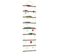vidaXL Décoration murale en forme d'échelle 50x150cm branche naturelle, décor mural, ornement mural, décoration murale en bois, tenture murale