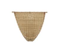 Décoration murale en bambou beige, tissé, range petits objets, décoration de table - Bloomingville, Ri - 16x47x43 cm