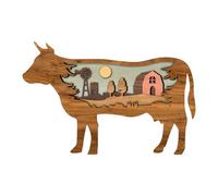 Décoration Murale En Bois 3d, Série D'animaux, Décoration Vintage Européenne Rétro