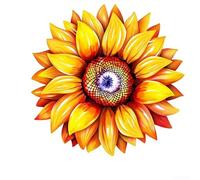 Décoration murale en fer pour cour et jardin, conçue pour améliorer les espaces muraux avec un savoir-faire artistique en métal (orange)