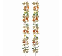 Décoration murale en feuille d'érable artificielle pour améliorer l'atmosphère d'automne avec des détails naturels et des matériaux synthétiques pour un usage domestique saisonnier (2-014)