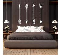 Décoration murale en forme de flèche en métal, rustique à suspendre, sculpture moderne pour salon, chambre, couloir et escaliers, décoration d'intérieur