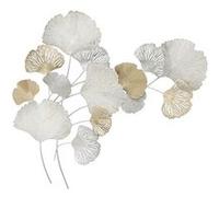 Mauro Ferretti Décoration murale en métal 3D Silvy G Feuilles de Ginkgo Multicolore
