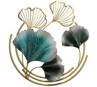 Décoration Murale en métal 3D Sculpture Murale créative à Suspendre Cadre Rond doré idéale pour Le Salon la Chambre ou la Salle à Manger