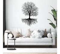 Décoration murale en métal arbre de vie, décoration murale en métal doré, grande décoration murale arbre de vie, décoration murale arbre de vie, décoration murale branche d'arbre industriel, silhouet