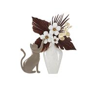 Décoration Murale en Métal "Chat" 59cm Multicolore