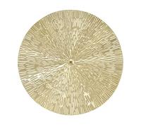 Décoration Murale En Métal Doré, Décoration Murale Ronde Pour la Maison, Sculptures à Suspendre, Décoration De Chambre, œuvre D'art Moderne 3D, Texture Délicate, Cercle Doré Irrégulier Pour Chambre, S