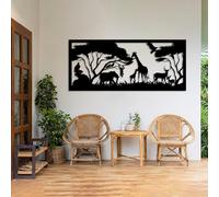 Décoration Murale en métal, Faune Sauvage, Décoration Murale Africaine, Animaux, Décoration Murale Faune Sauvage, Décoration Murale sur Le thème des Animaux, Nature, Déco