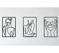 Décoration Murale En Métal Femme, Art Mural En Métal Pour Femme, Art Abstrait Féminin En Métal,Décor Silhouette For La Maison Suspendus Mur Art Décor For Cuisine Salle De Bains Salon ( Color : 4 )