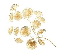The Home Deco Factory Décoration Murale en métal Fleurs dorées 52 cm