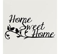 Décoration murale en métal - Home Sweet Home - Silhouette murale 3D en métal - Décoration murale pour la maison, le bureau, la chambre à coucher, le salon (76,2 x 38,1 cm