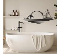 Décoration murale en métal, lever du soleil avec bateau et dauphins, mouettes pour chambre à coucher, décoration murale pour la vie sauvage, cadeau parfait pour pendaison de crémaillère