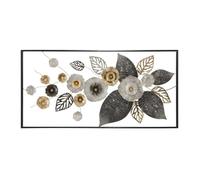 Decoration murale en métal multicolore 120x7x59 cm