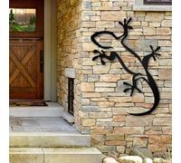 Décoration Murale en métal représentant Une conque féerique Noire, Sculptures d'élans rustiques de Style Western pour Salon, Chambre, Cuisine et Jardin (A)