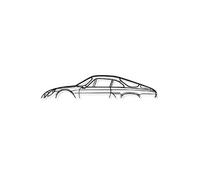 DECORATION MURALE EN METAL - Silhouette de voiture - Alpine A110 70's - 120 cm - Edition limitée