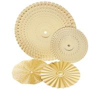 Décoration Murale en Métal Soleil Ronde, Lot de 4 Pièces, Fer