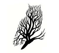 Décoration Murale en métal, Style Minimaliste Moderne, représentant Un Hibou et Une Branche. À Suspendre dans Le Salon, la Chambre, Le Jardin ou la terrasse.