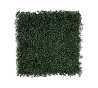 Décoration murale en plantes artificielles Boxwood Dark-Green 50 x 50 cm