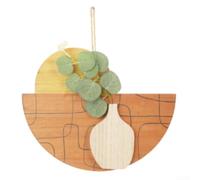 Décoration Murale en pour bois Design Créatif Décoration Murale | pour bois pour robuste, style chinois nouveau, pour idéal pour fleurs, fixation murale pour facile, esthétique rustique(04)