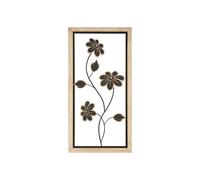Décoration Murale Encadrée "Girysh" 60cm Naturel & Noir