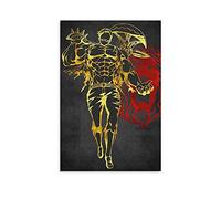 Décoration murale Escanor Sept péchés mortels sur toile, pour chambre à coucher, bureau, chambre à coucher, cadeau, décoration de salon, chambre à coucher, 30 x 45 cm