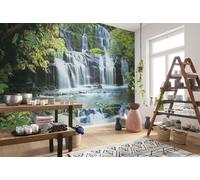Décoration Murale Falls En Forêt Photo Papier Peint Géant Vert Chute