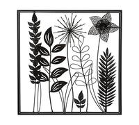 Atmosphera – Décoration murale Feuilles en métal 40x40 cm